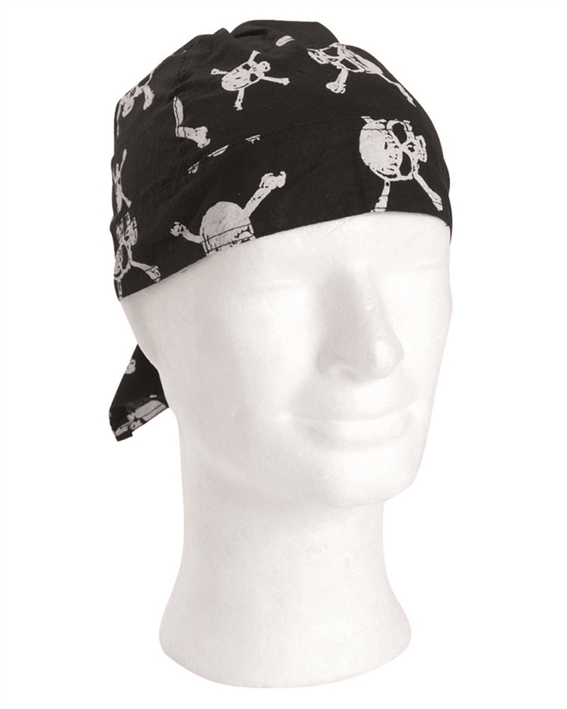 Šátek Headwrap Mil-Tec Skull - černý