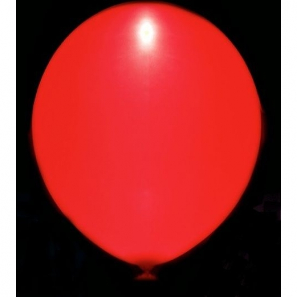 Svítící nafukovací balónek - červený