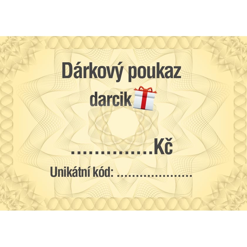 Dárkový poukaz Darcik.cz, 1000