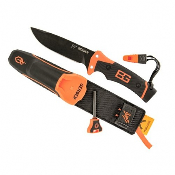 Nůž Gerber Bear Grylls Ultimate Pro s hladkým ostřím - černý-oranžový