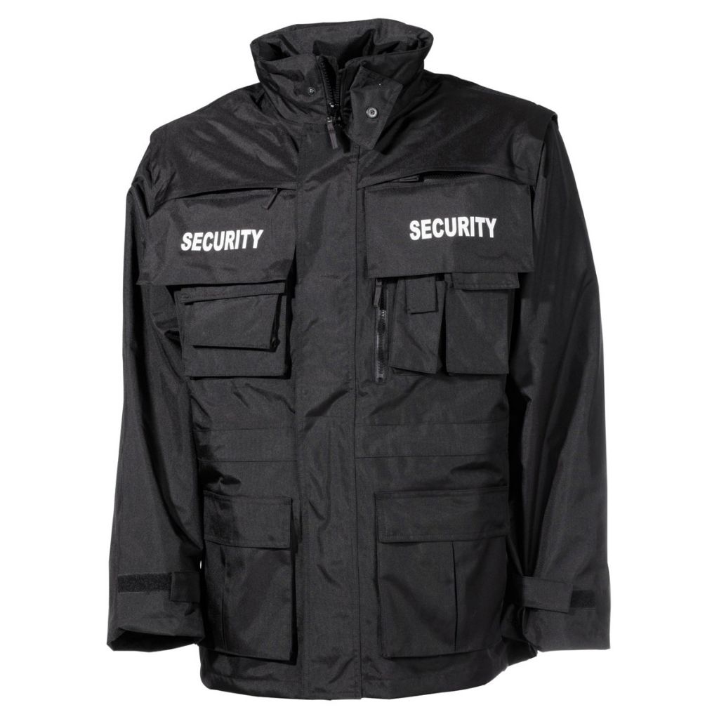 Nepromokavá bunda MFH Security - černá, XXL