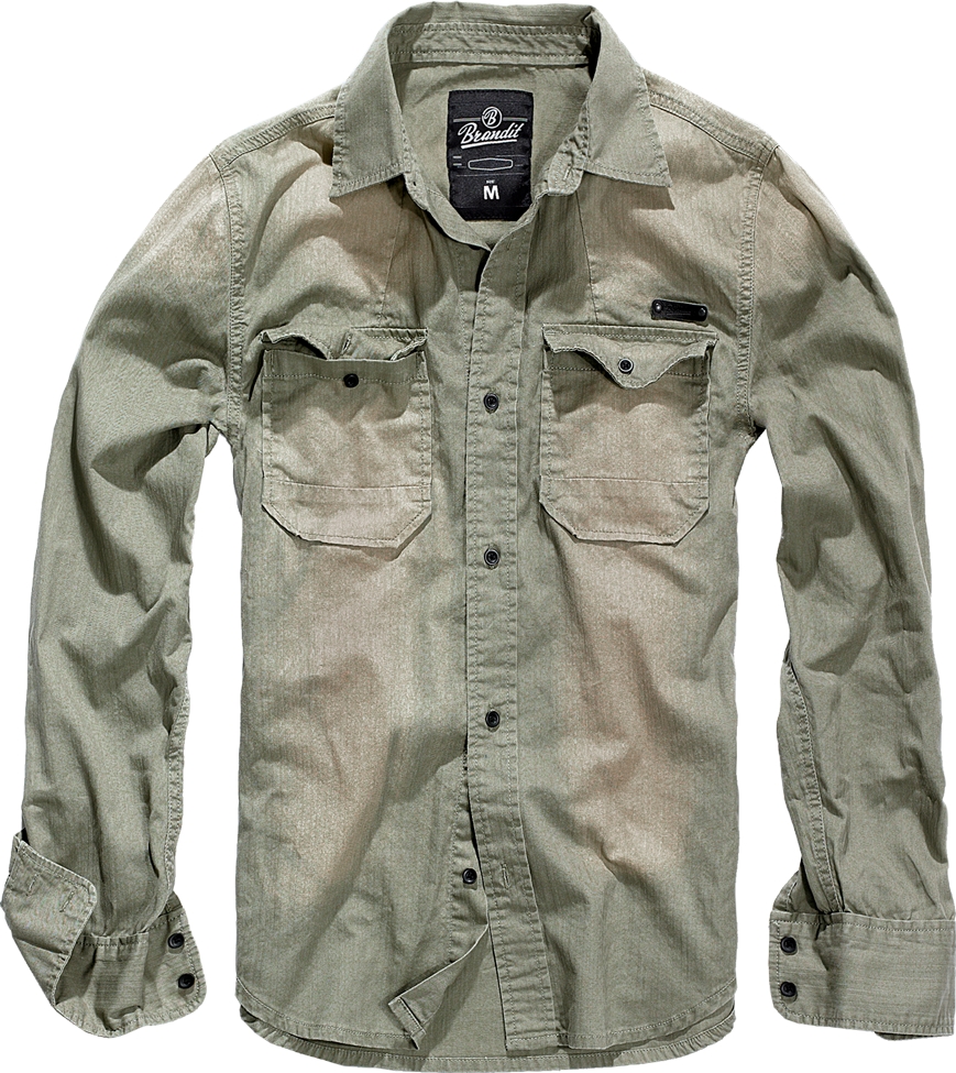 Košile Brandit Hardee - šedá, XL