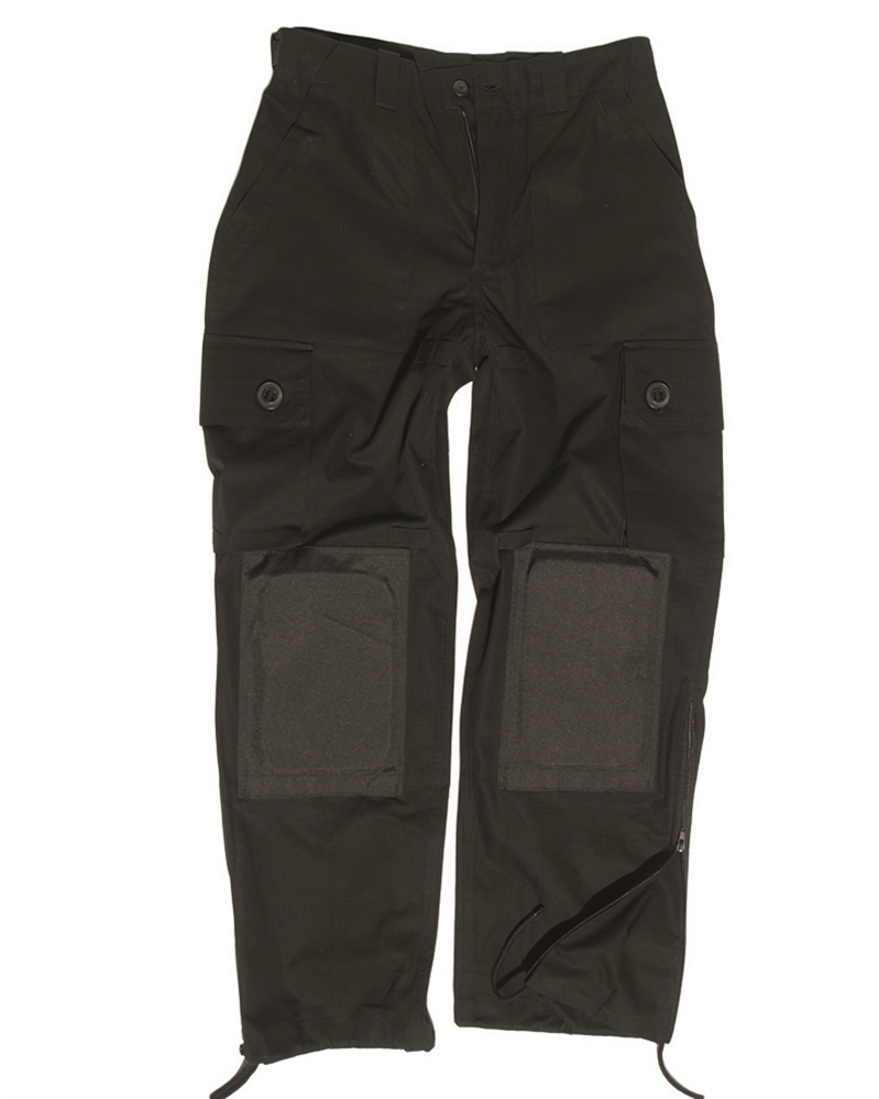 Kalhoty s nákoleníky Mil-Tec Light Weight - černé, S