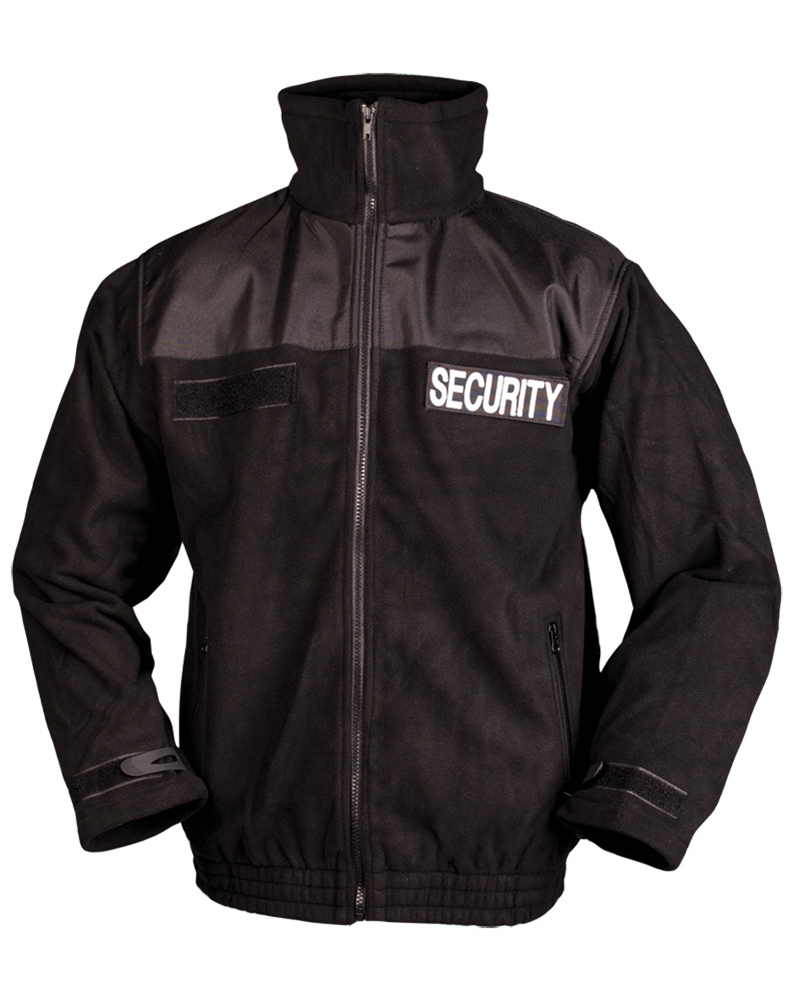 Bunda Mil-Tec Security Fleece - černá, M