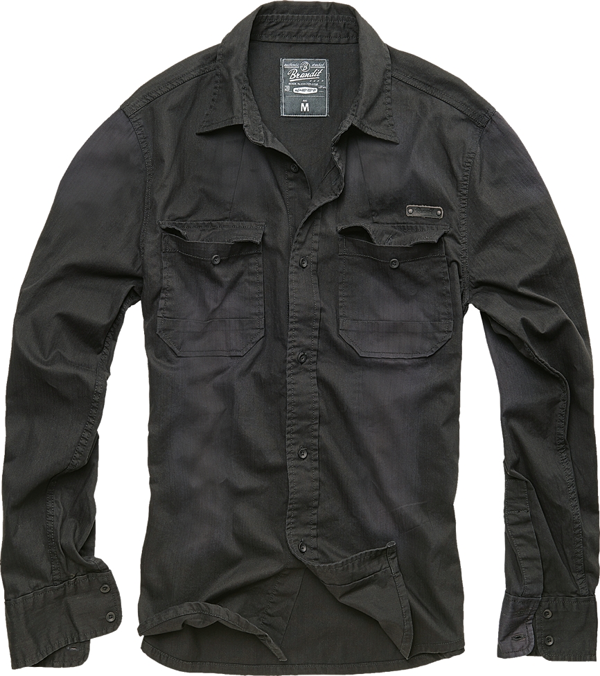 Košile Brandit Hardee - černá, XL
