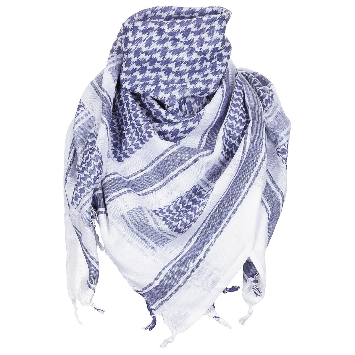 Šátek Shemagh MFH - modrý-bílý
