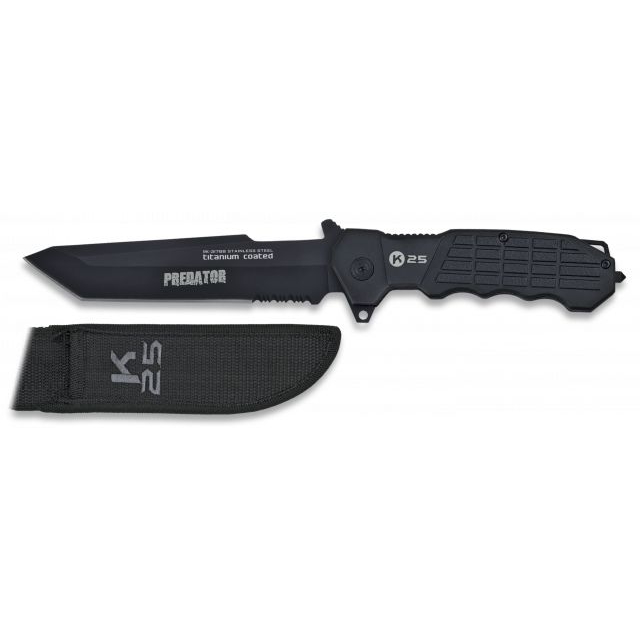Nůž K25 Predator - černý (18+)