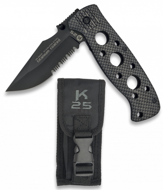 Nůž K25 Tactica - černý (18+)