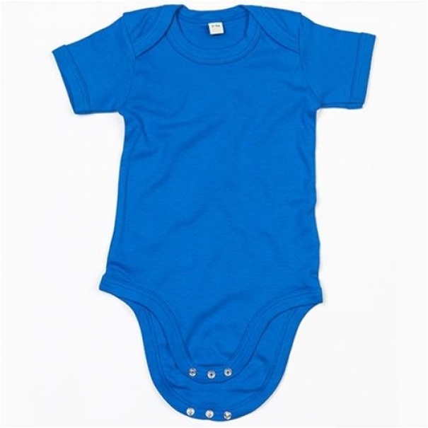 Dětské body Babybugz Organic Baby Short - modré, 6-12 měsíců