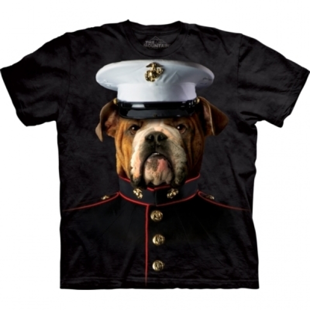 Tričko unisex The Mountain Bulldog Marine - černé, S