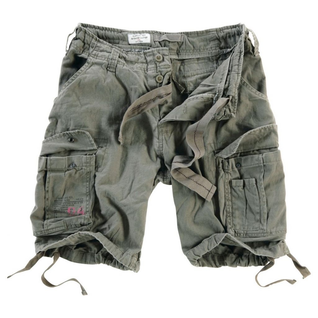 Kraťasy Airborne Vintage Shorts - olivové, XL