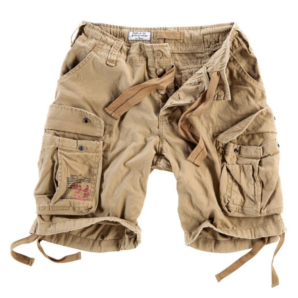 Kraťasy Airborne Vintage Shorts - béžové, 5XL