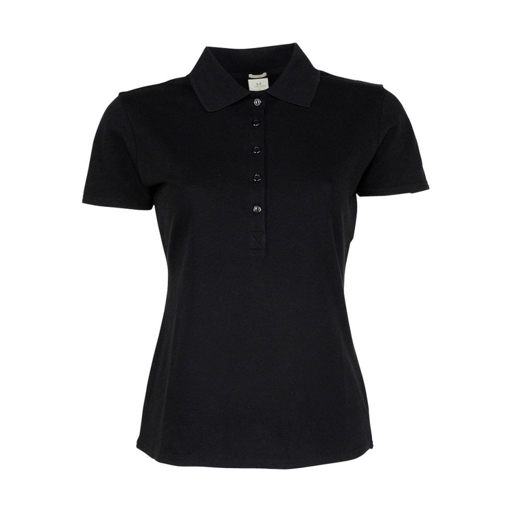 Polokošile dámská Tee Jays Luxury Stretch - černá, 3XL