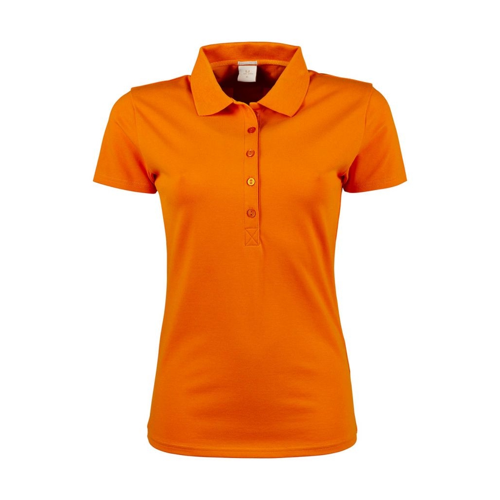 Polokošile dámská Tee Jays Luxury Stretch - oranžová, 3XL