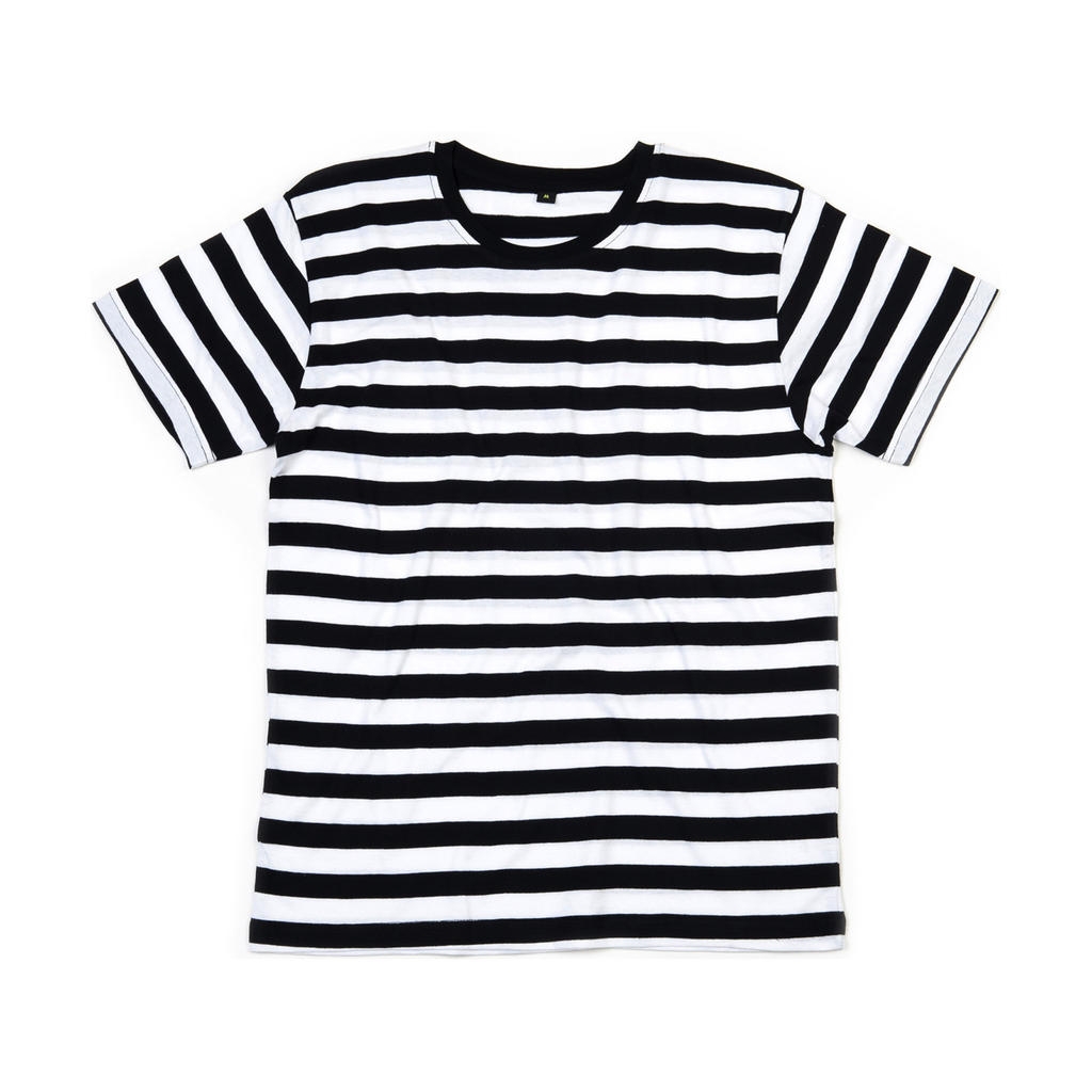 Pruhované triko Mantis Lines - černé-bílé, XL