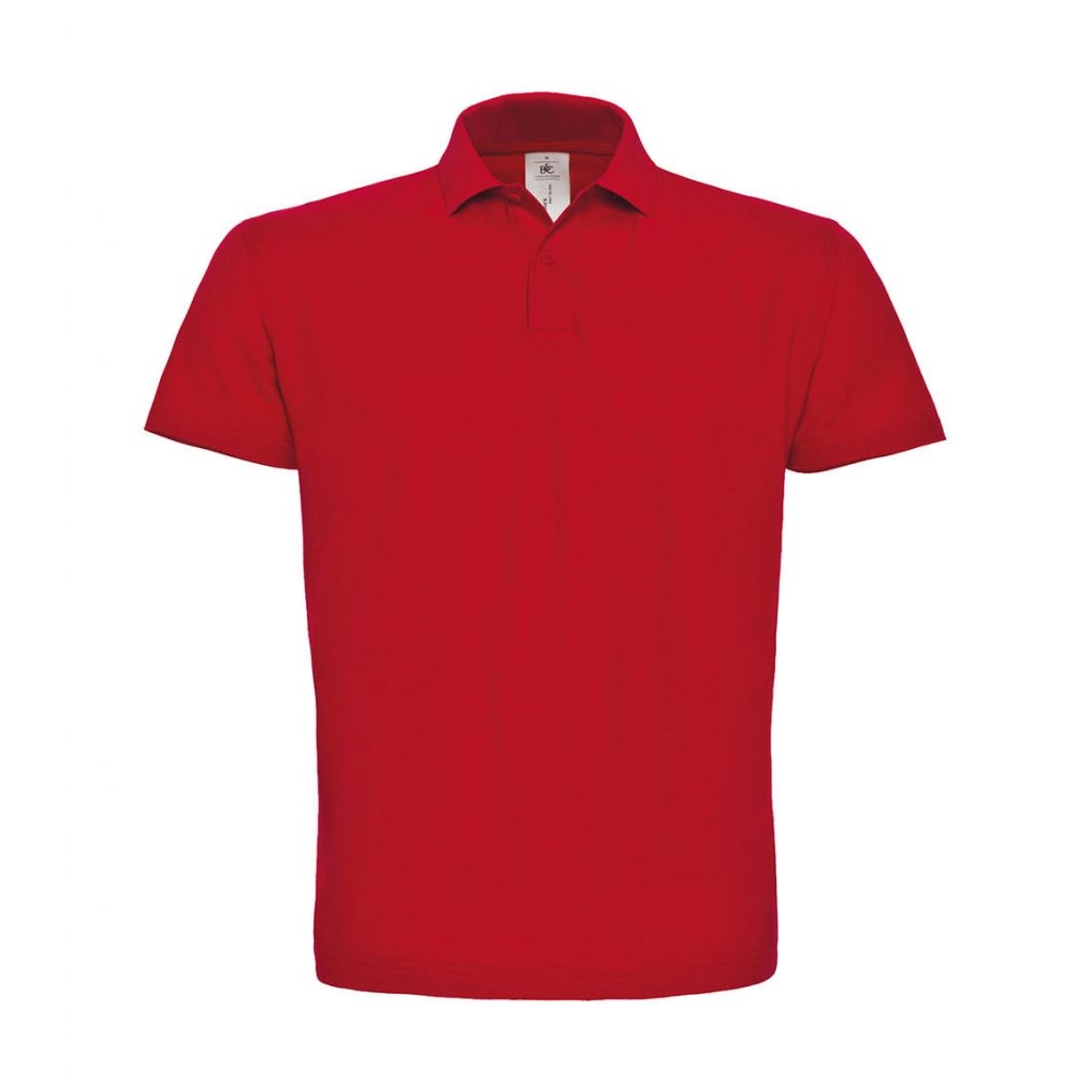 Polokošile B&C Piqué - červená, XL