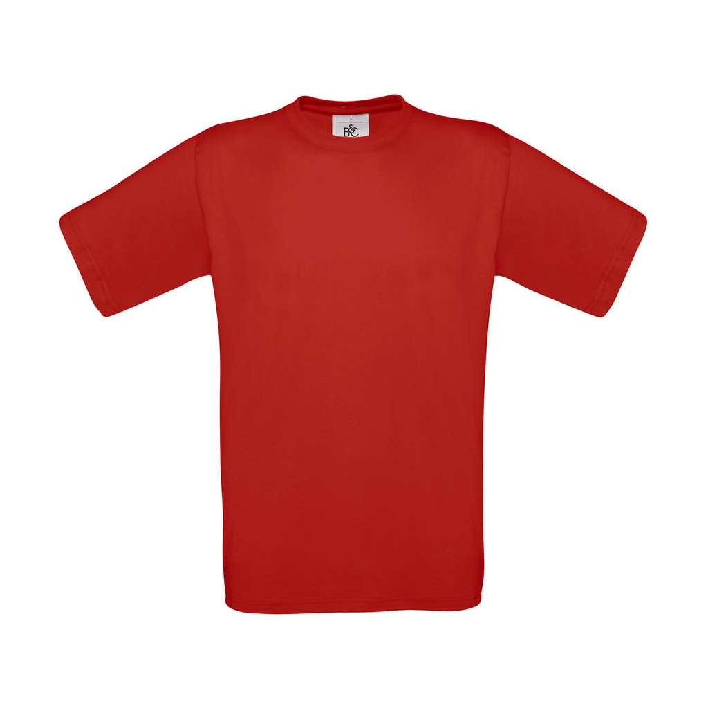 Tričko s krátkým rukávem B&C Exact Tee - červené, XXL