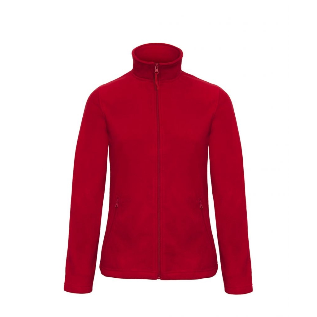 Mikina dámská B&C Micro Fleece - červená, XS