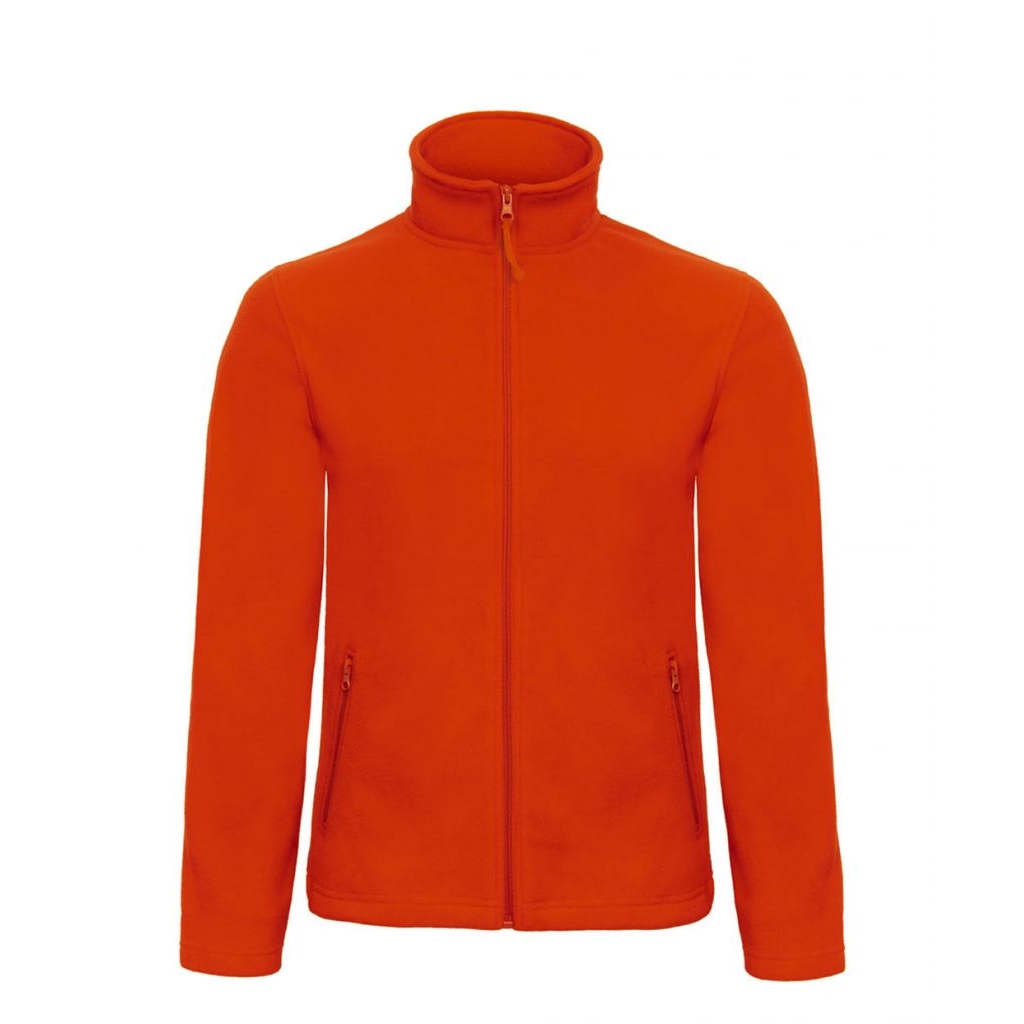 Mikina pánská B&C Micro Fleece - oranžová, XL