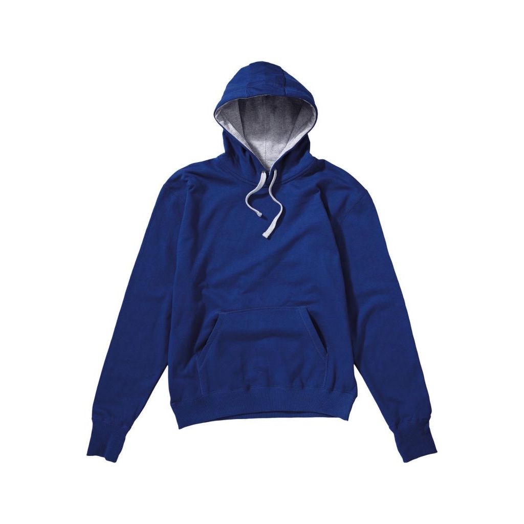Mikina s kapucí SG Contrast - modrá, L