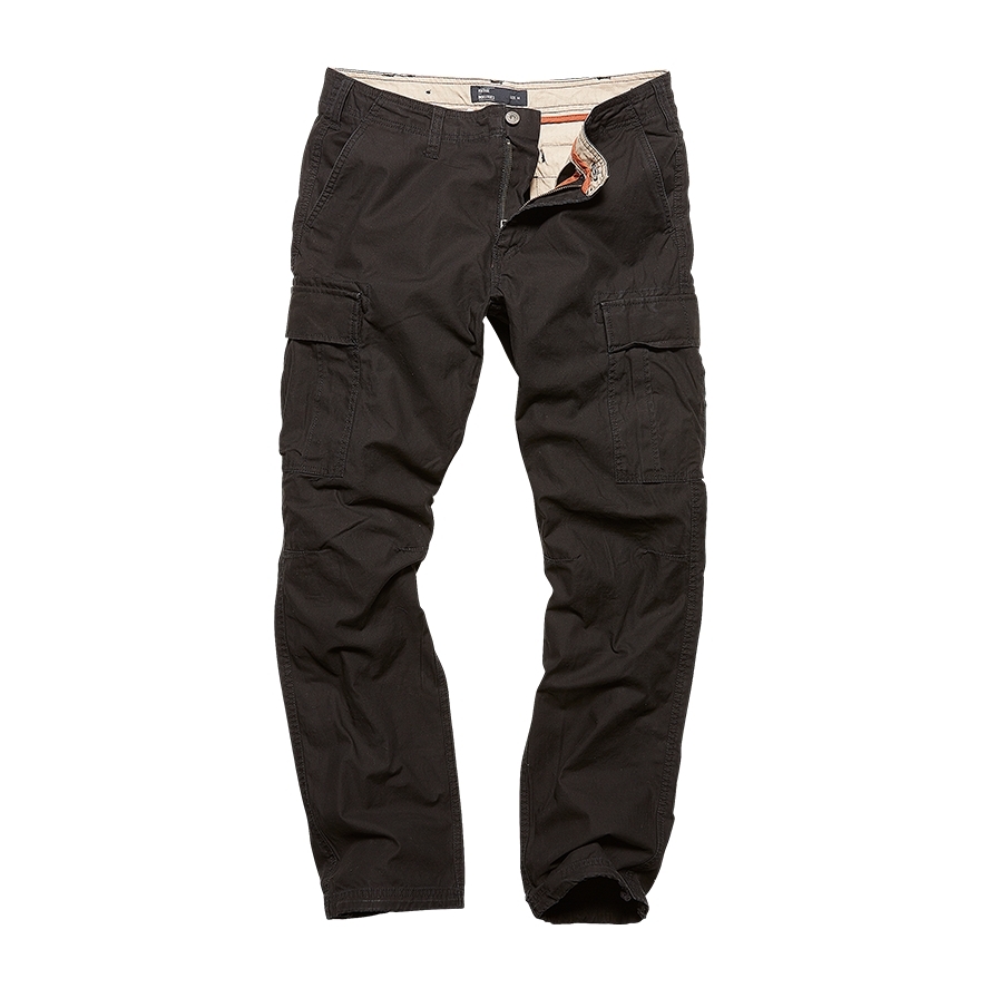 Kalhoty Vintage Industries Reydon BDU - černé, M