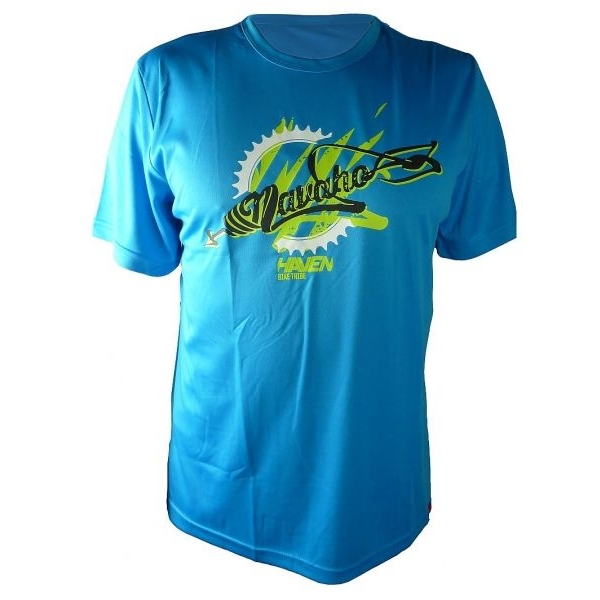 Tričko s krátkým rukávem Haven Navaho - modré-zelené, XXL