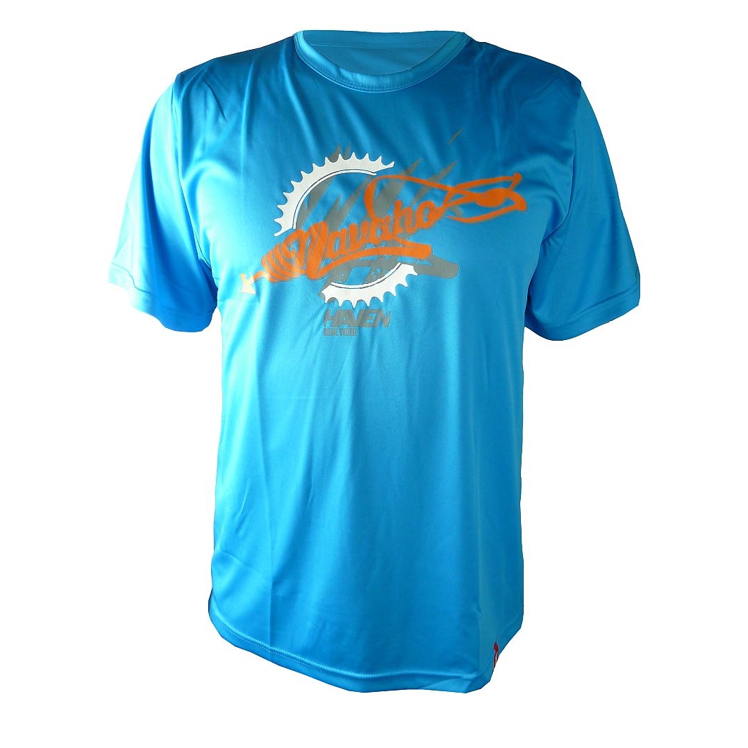 Tričko s krátkým rukávem Haven Navaho - modré-oranžové, S