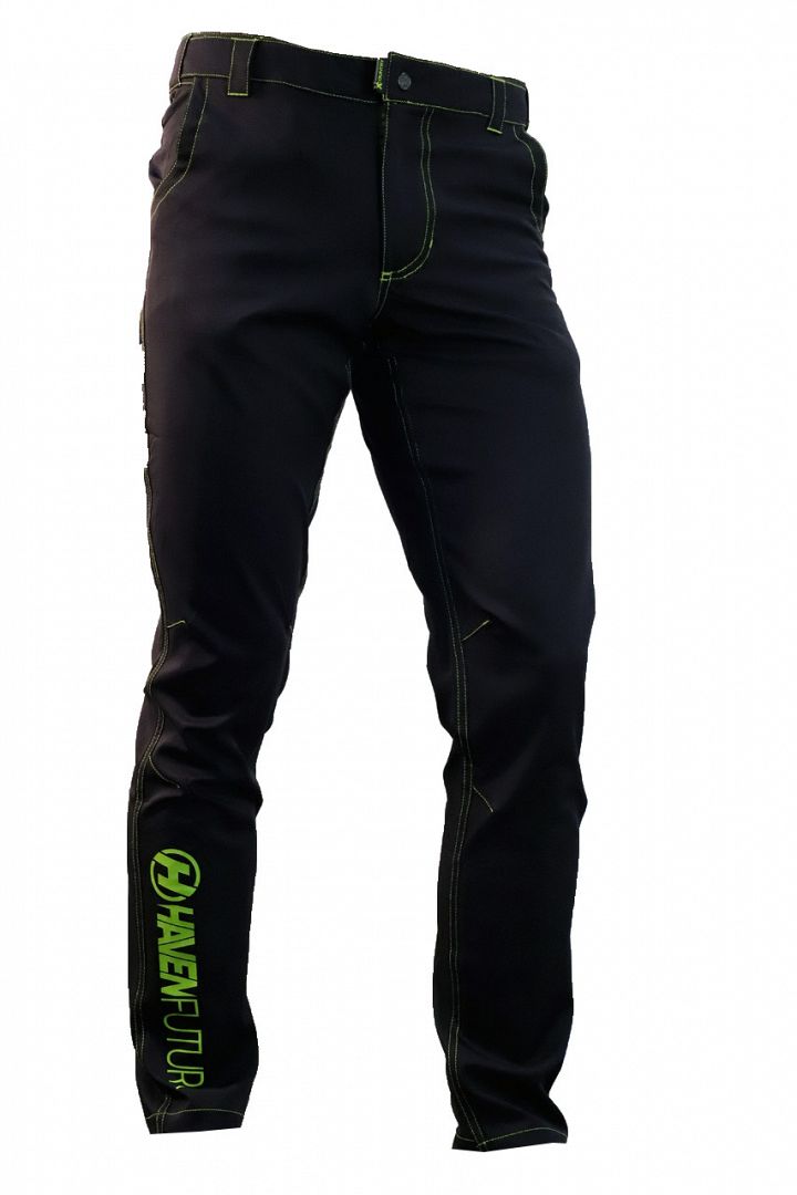 Kalhoty unisex Haven Futura - černé-zelené, 3XL