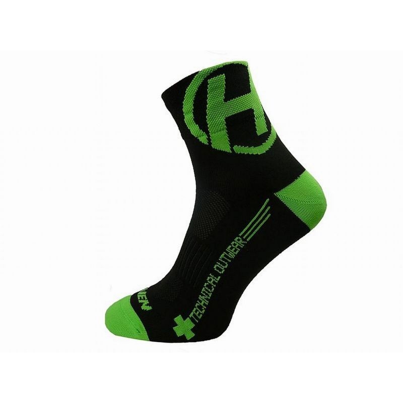 Ponožky Haven Lite Neo 2 páry - černé-zelené, 10-12