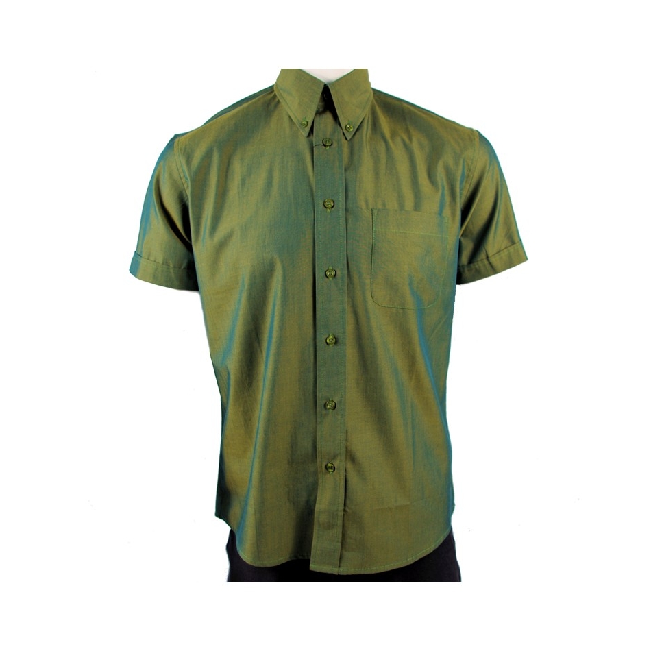 Košile Warrior Vintage Short 2 Tone - zelená, S