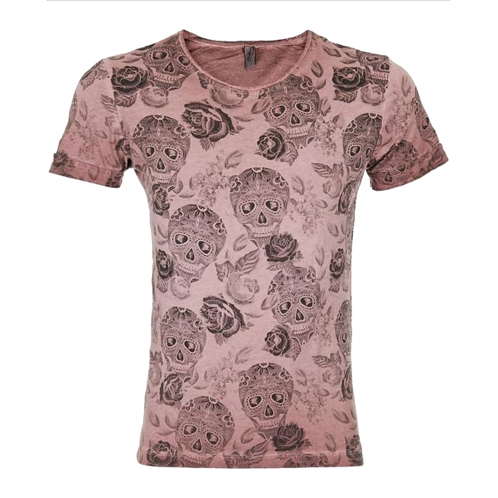 Tričko EKSI Skullhead - růžové, XL