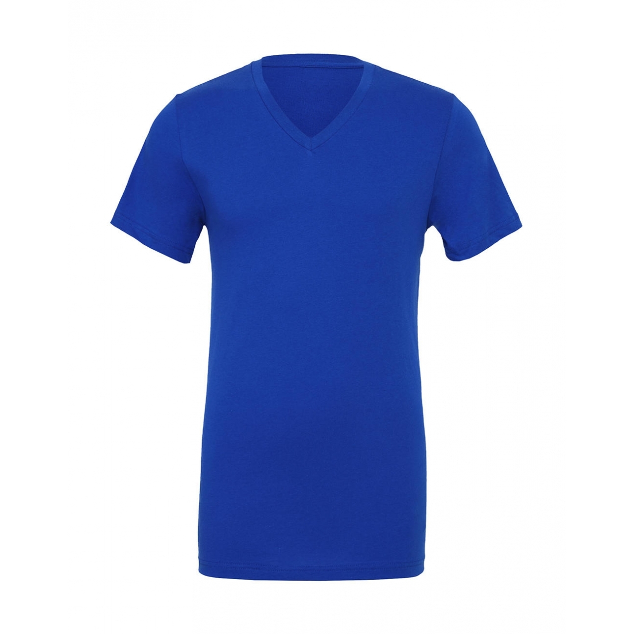 Tričko Bella Jersey V-Neck - modré, L