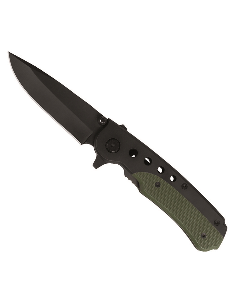 Nůž zavírací Mil-Tec G10 Clip - černý