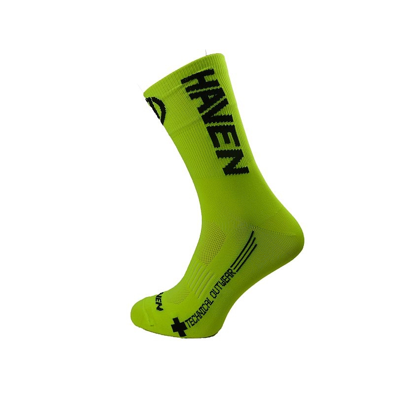 Ponožky Haven Lite Neo Long 2 páry - žluté-černé, 4-5