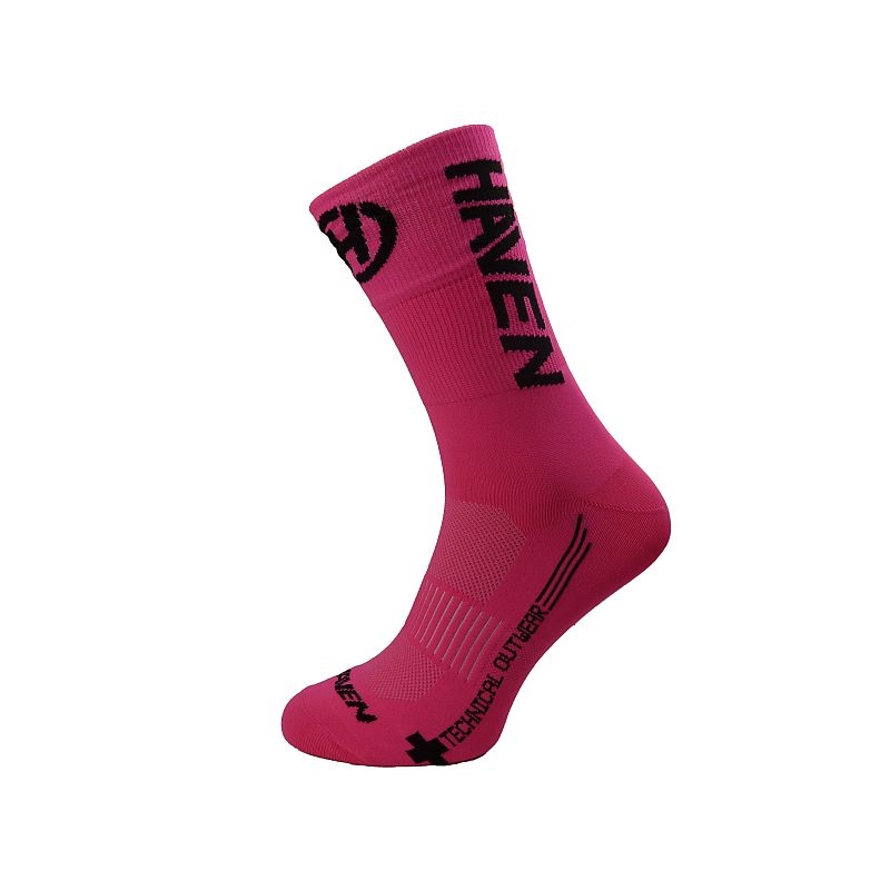 Ponožky Haven Lite Neo Long 2 ks - růžové-černé, 4-5
