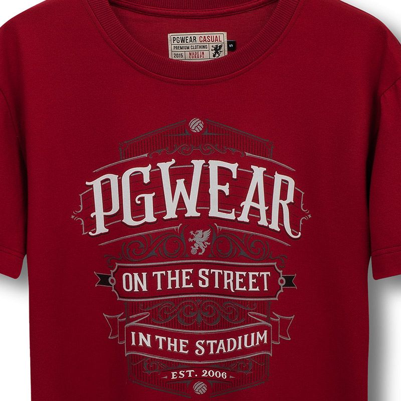 Triko PGwear Street & Stadium - červené, 3XL