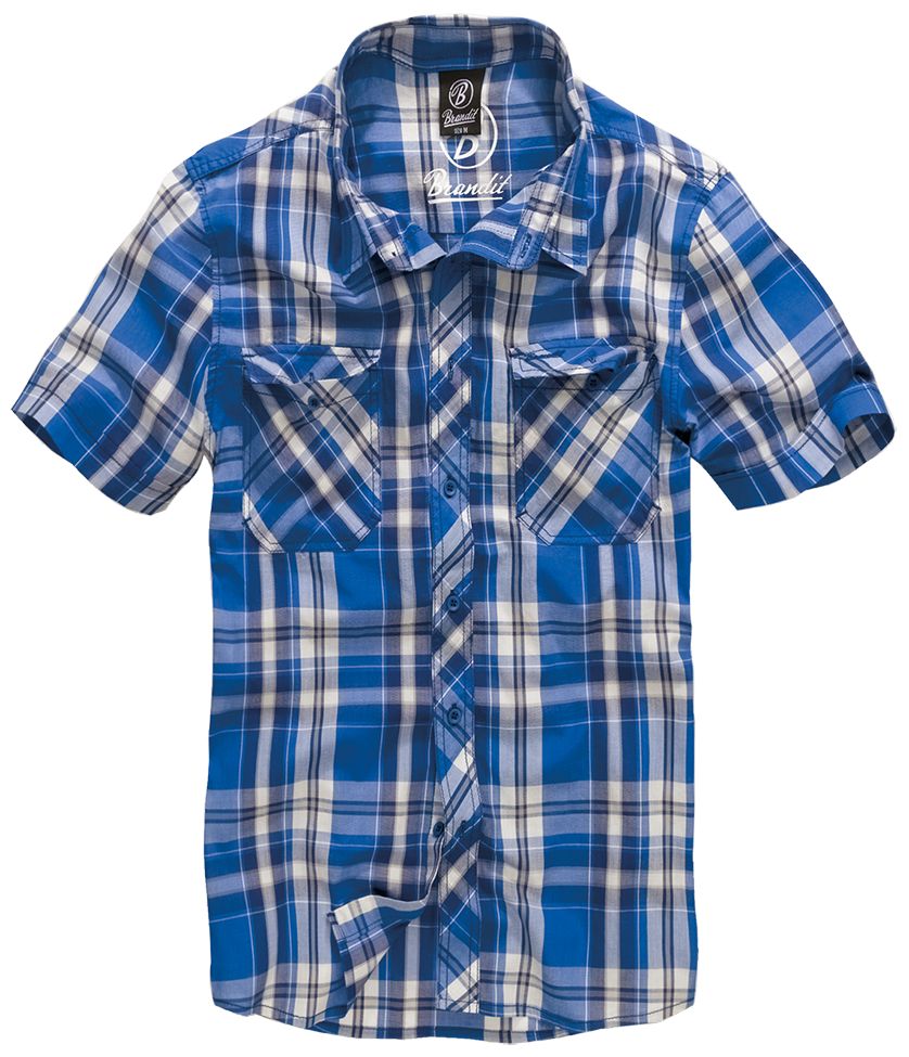 Košile pánská Brandit Roadstar 1/2 - modrá, S
