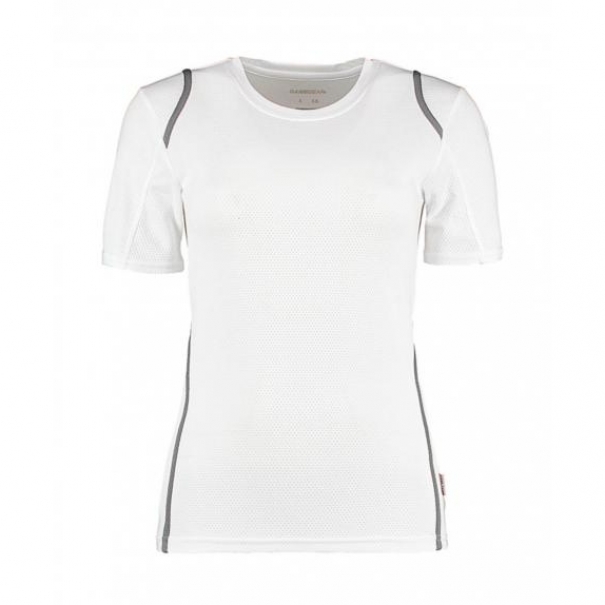 Tričko dámské Gamegear Cooltex - bílé-šedé, XL