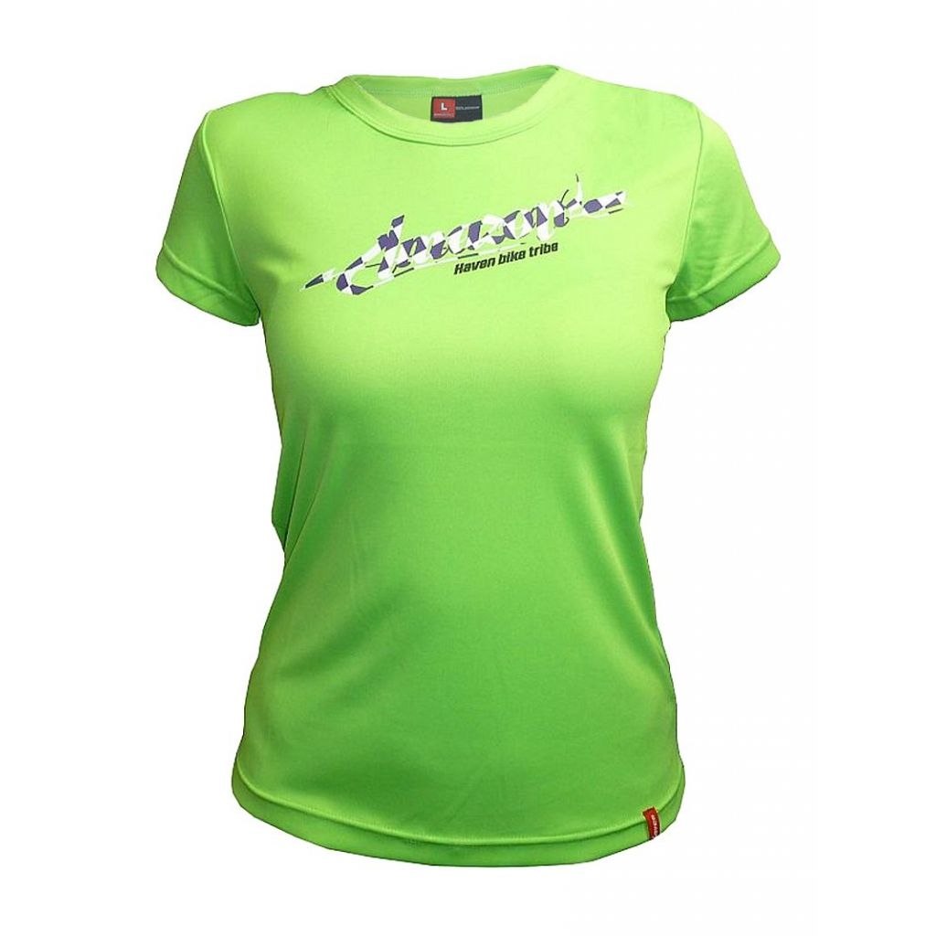 Tričko s krátkým rukávem Haven Amazon - zelené-růžové, XS
