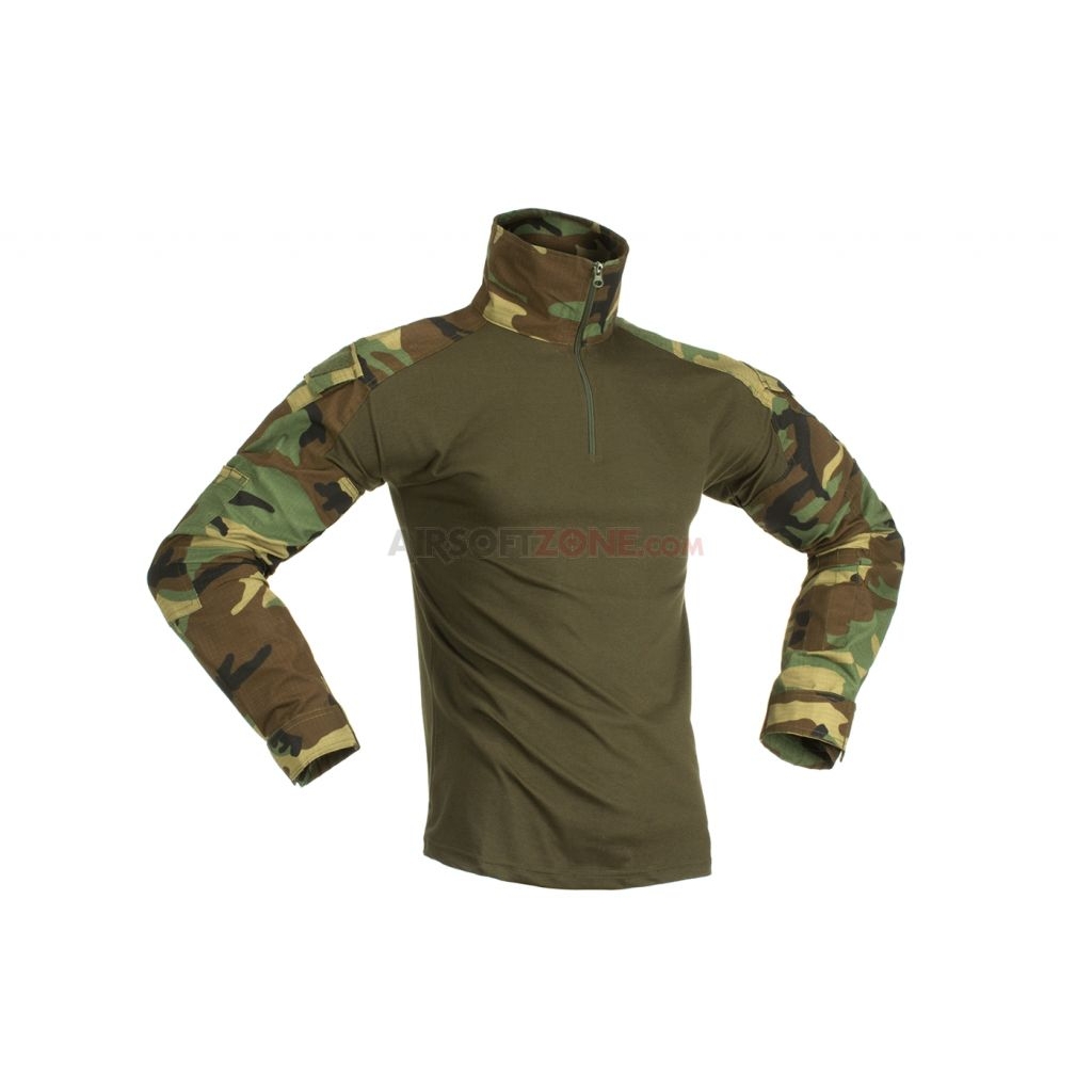 Taktická košile Invader Gear Combat - woodland, XL