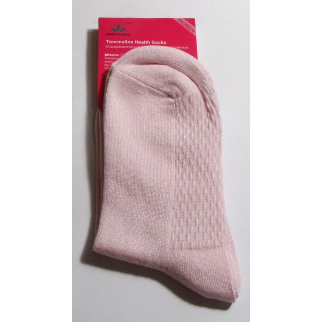 GreenWorld Ponožky zdravotní s turmalínem dámské - růžové, 35-39