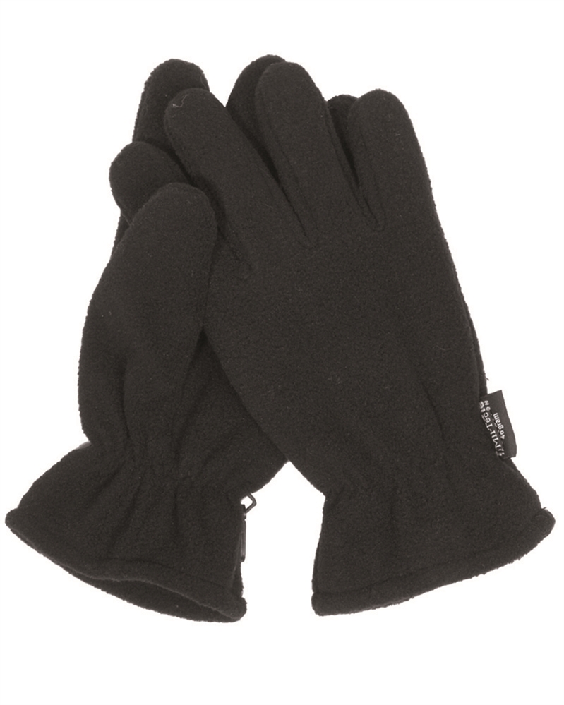 Rukavice Mil-Tec Fleece Thinsulate - černé, XL