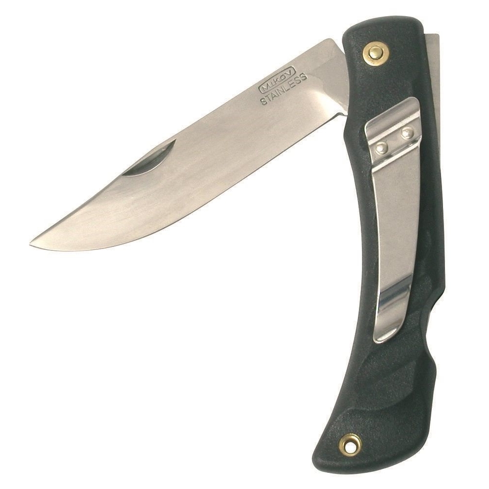 Kapesní zavírací nůž Mikov 243-NH-1/B se sponou - šedý-stříbrný