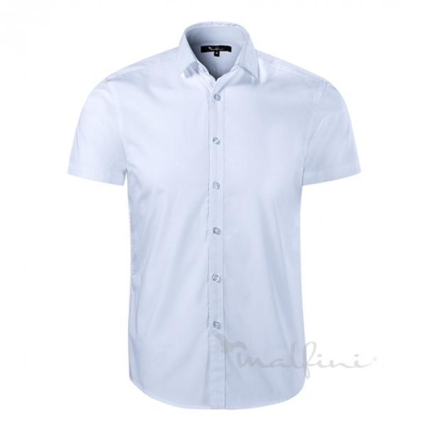 Košile s krátkým rukávem Malfini Flash - modrá, XL