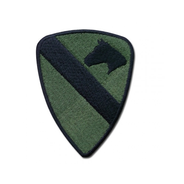 Nášivka 1. jezdecká bojová divize U.S. ARMY - olivová