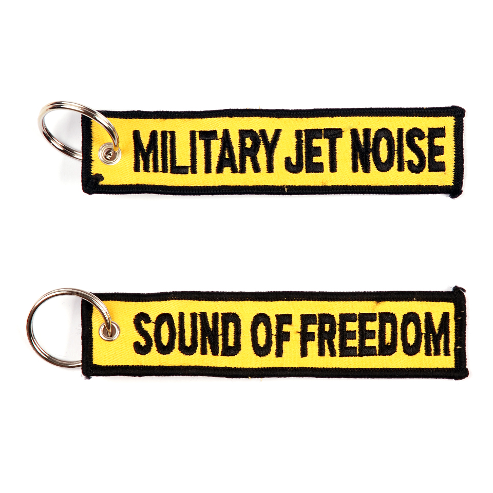 Přívěsek na klíče Fostex Military Jet Noise Sound of Freedom - žlutý