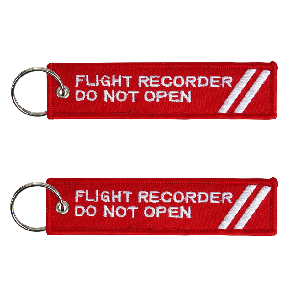 Přívěsek na klíče Fostex Flight Recorder Do Not Open - červený