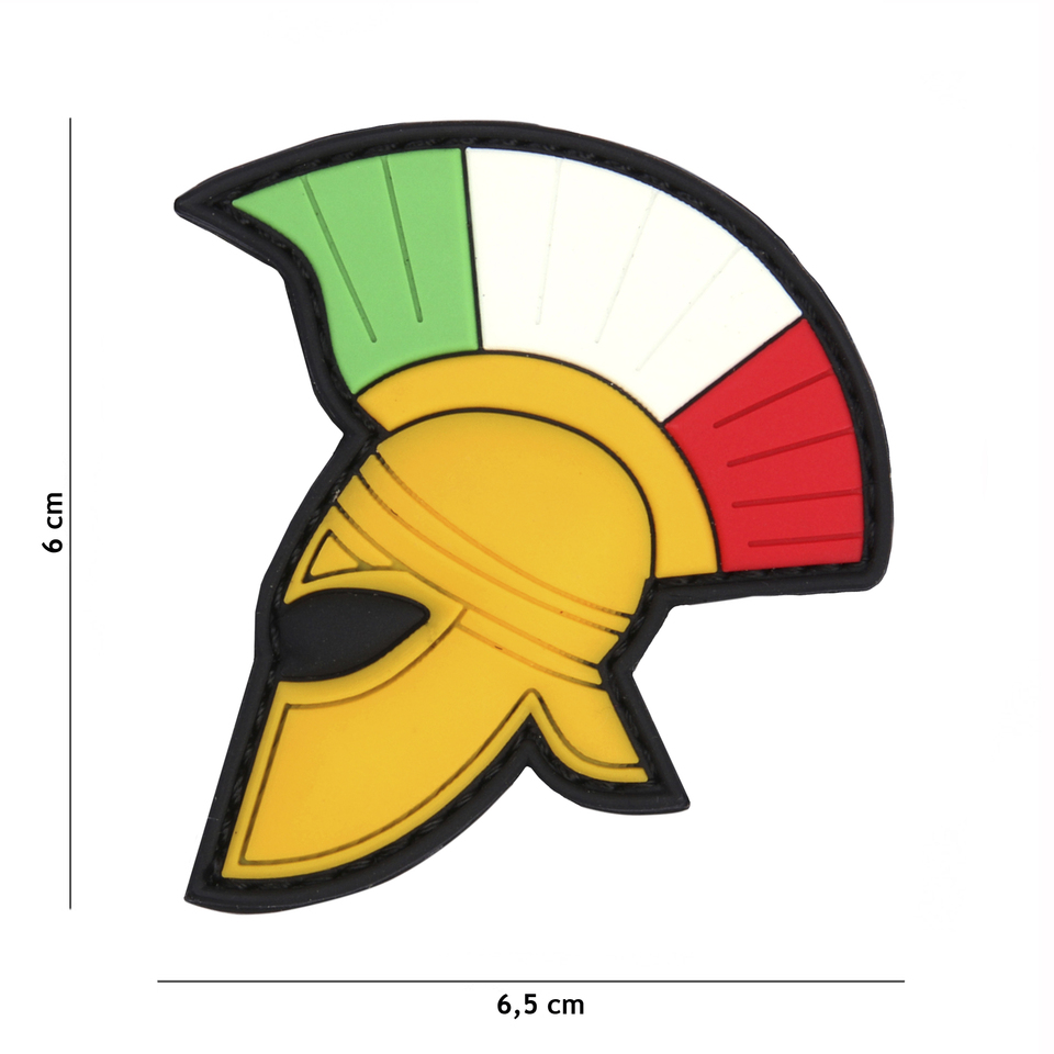 Gumová nášivka 101 Inc Spartan Helmet - barevná