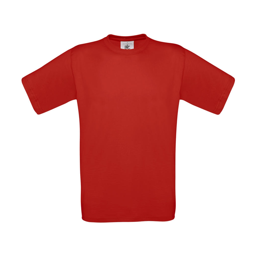 Tričko B&C Exact 150 - červené, L