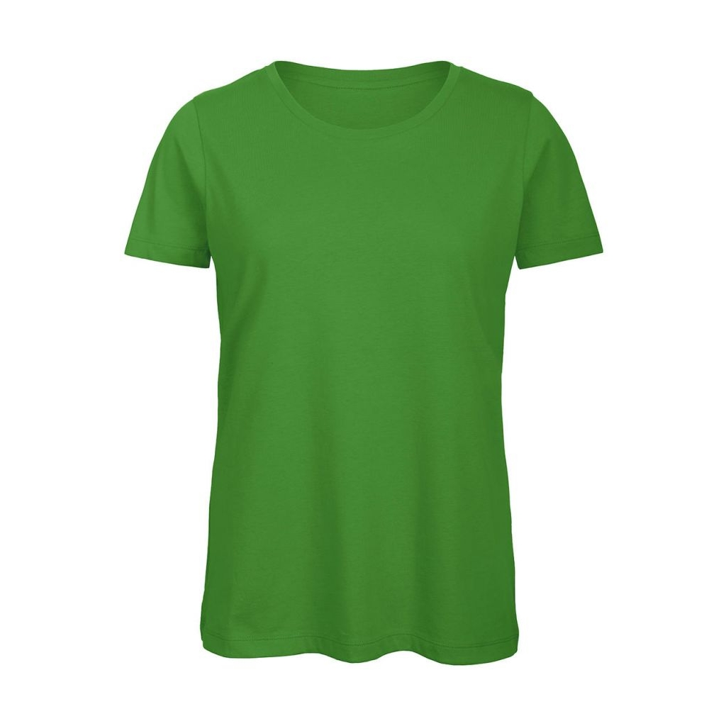 Tričko dámské B&C Jersey - zelené, S
